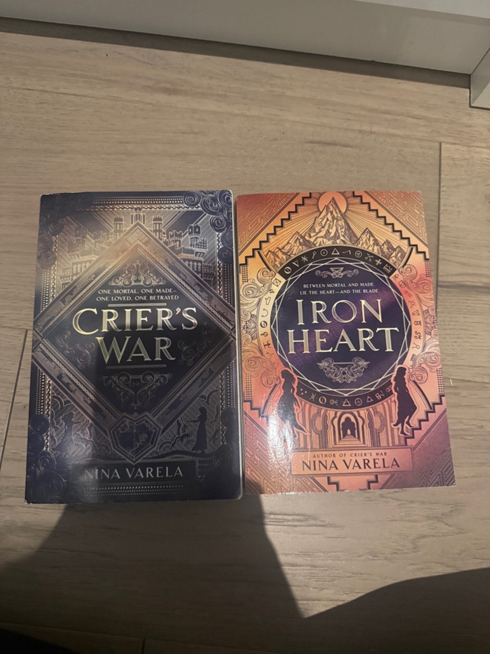 Nina Varela Crier's War & Iron Heart Paperback Set - Navy & Copper Covers